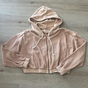 Aerie Women's Tan waffle sweater